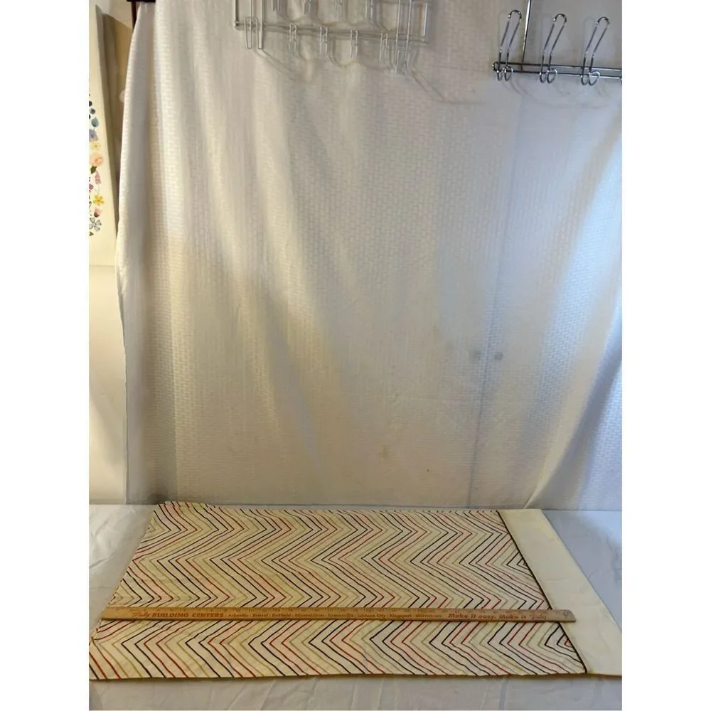 2 State Pride King pillowcase stripes retro 70's cream/red/brown 39x19